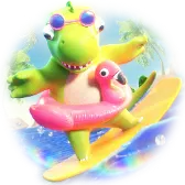 Tiny Diny Surfing
